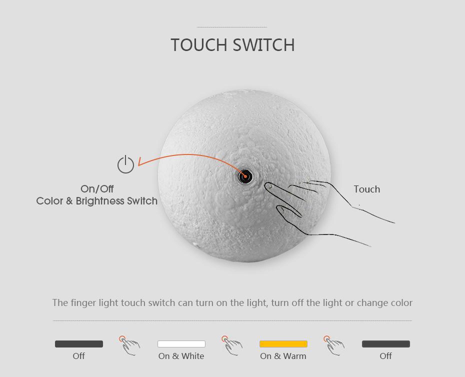 3D Printed Creative Moon Lamp - lights.avenu