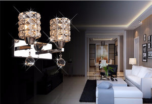 Crystalia Luxeurious One/Two Heads Wall Lamp - lights.avenu