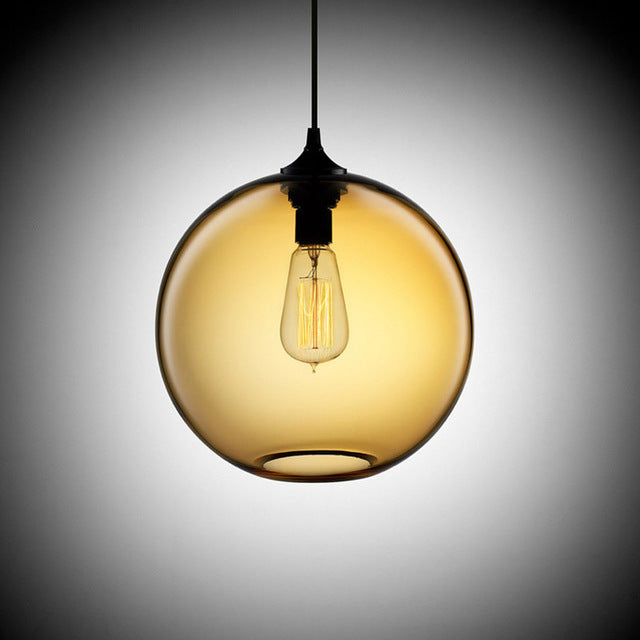 Vintage Industrial Glass Ball Pendant Lamp - lights.avenu