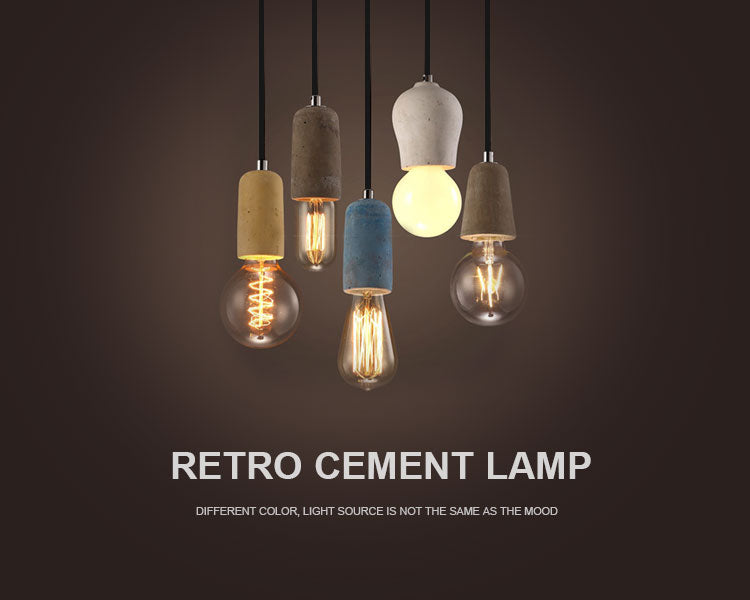American Country style Cement Pendants - lights.avenu