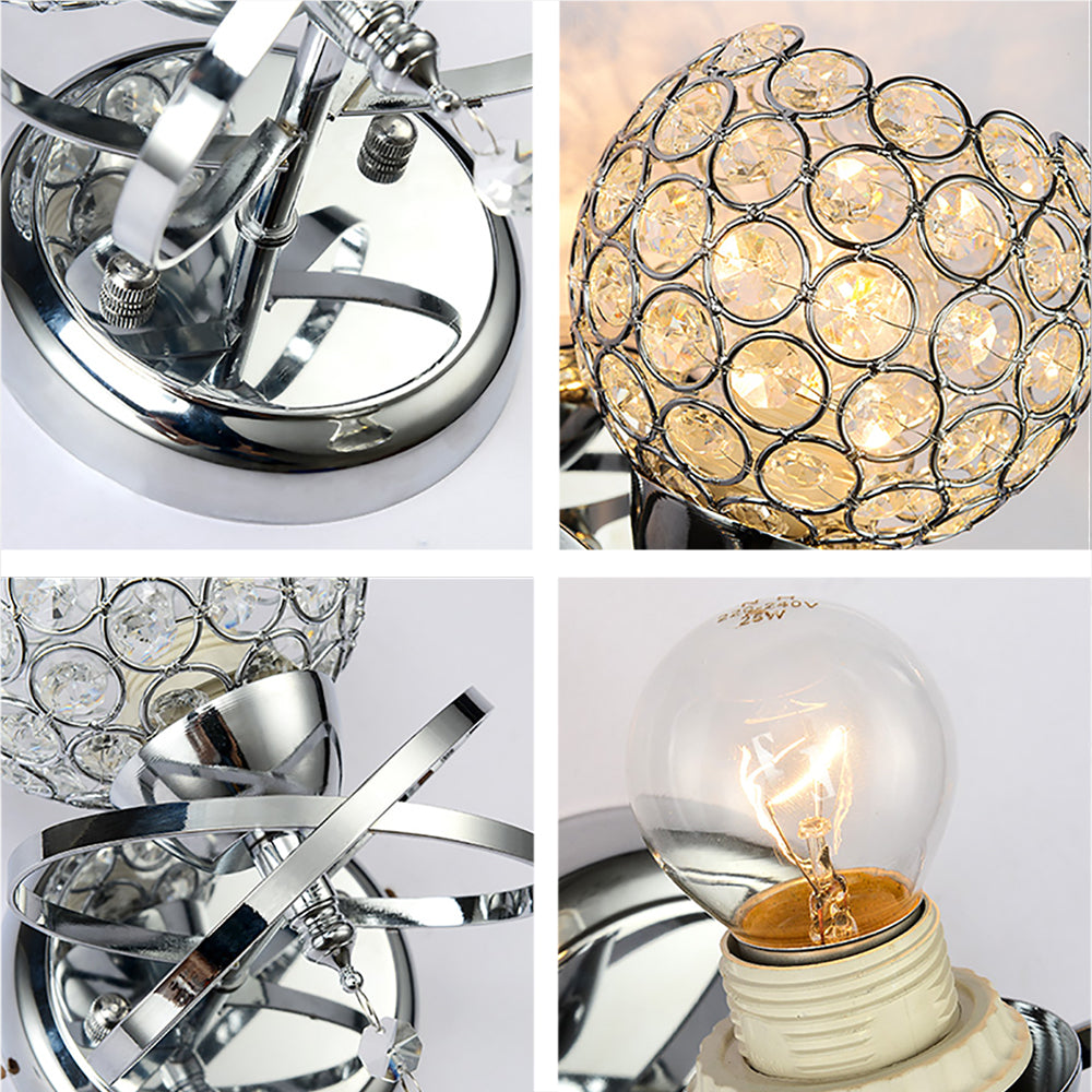 Modern Crystal Oval Wall Lamp - lights.avenu