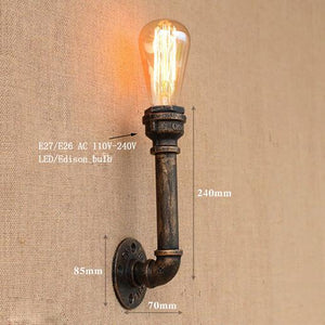 Vintage Water Pipe Wall Lamps - lights.avenu