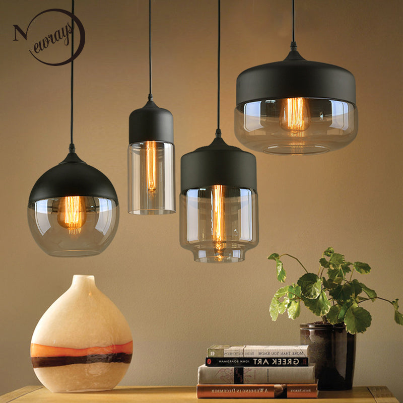 Contemporary Hanging Glass Pendant Lamp - lights.avenu