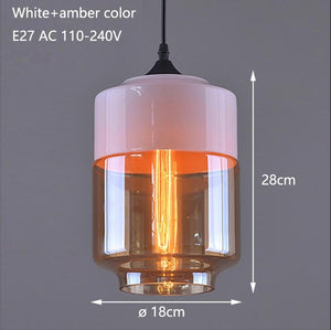 Contemporary Hanging Glass Pendant Lamp - lights.avenu