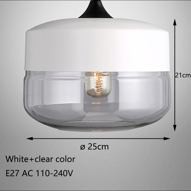 Contemporary Hanging Glass Pendant Lamp - lights.avenu