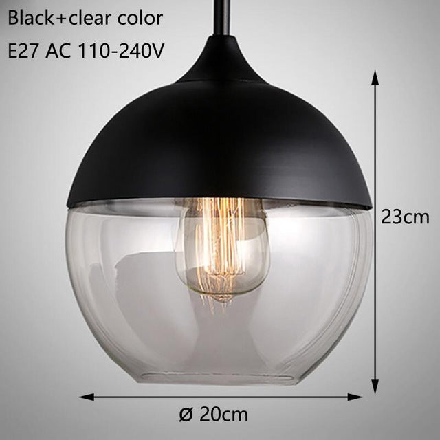 Contemporary Hanging Glass Pendant Lamp - lights.avenu