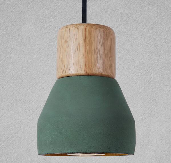 Nordic Wooden Cement Pendant Lamps - lights.avenu