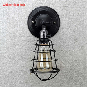 Industrial Country Wall Lamp Cage - lights.avenu