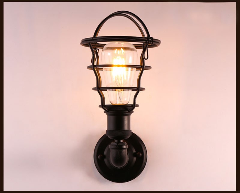 Industrial Country Wall Lamp Cage - lights.avenu