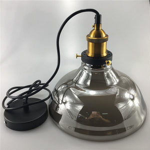 Modern Pendant Glass Lights Smokey Grey Style - lights.avenu