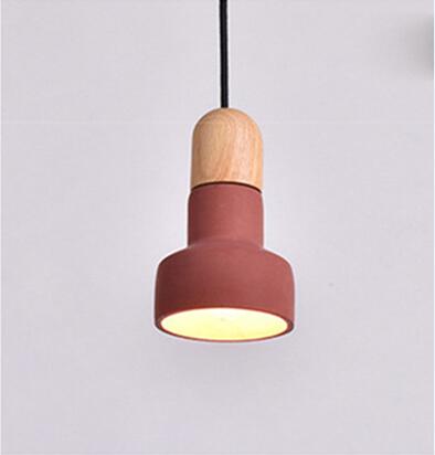 Nordic Wooden Cement Pendant Lamps - lights.avenu