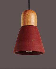 Nordic Wooden Cement Pendant Lamps - lights.avenu