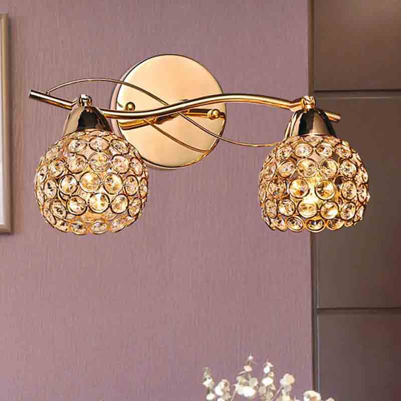 Modern Crystal Twins Wall Lamp - lights.avenu