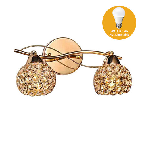 Modern Crystal Twins Wall Lamp - lights.avenu