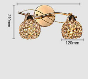 Modern Crystal Twins Wall Lamp - lights.avenu