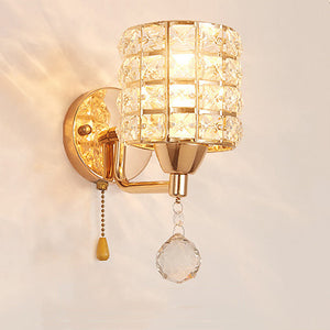 Crystalia Luxeurious One/Two Heads Wall Lamp - lights.avenu