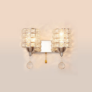 Crystalia Luxeurious One/Two Heads Wall Lamp - lights.avenu