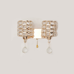 Crystalia Luxeurious One/Two Heads Wall Lamp - lights.avenu