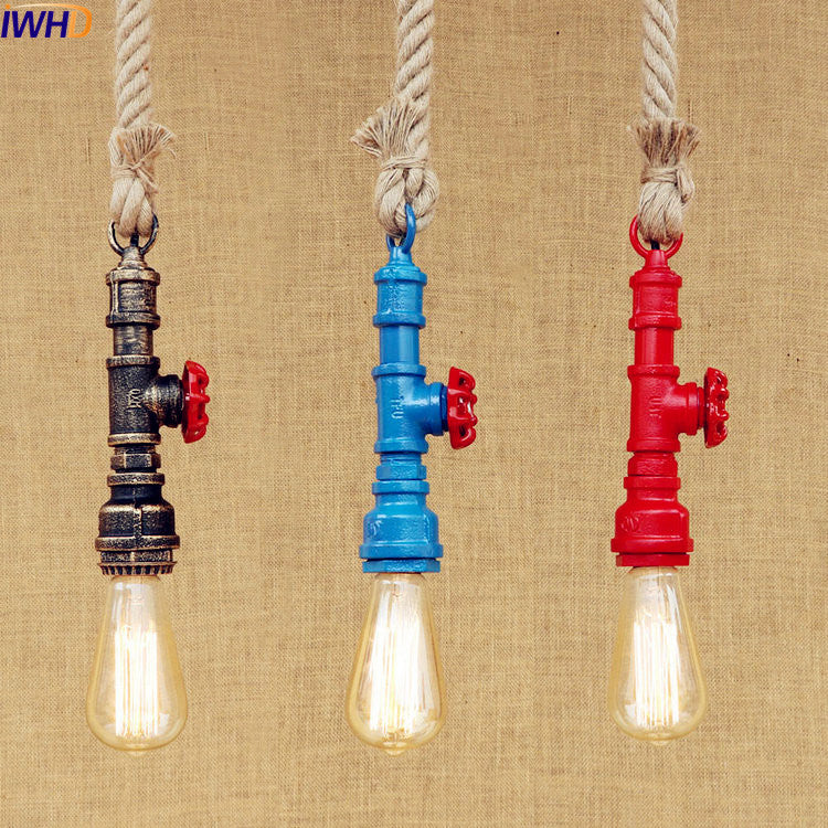 WaterPipe Rope Pendant Lamp - lights.avenu