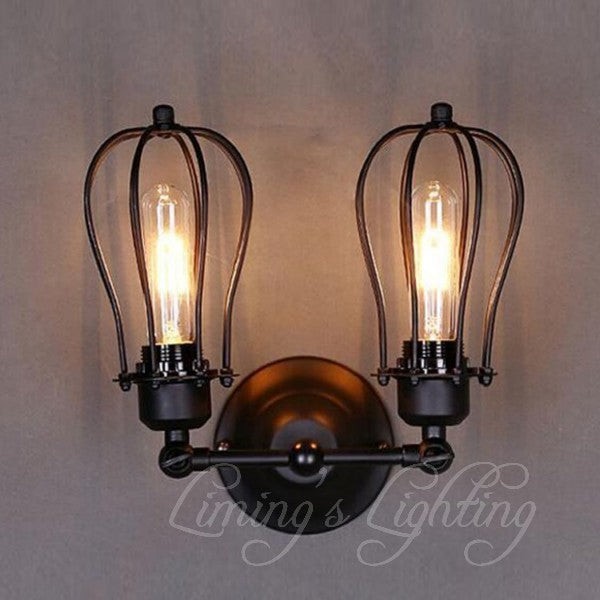 Industrial Twins Wall Lights - lights.avenu