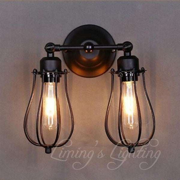 Industrial Twins Wall Lights - lights.avenu