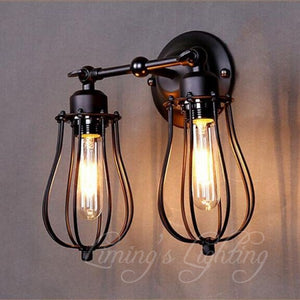 Industrial Twins Wall Lights - lights.avenu